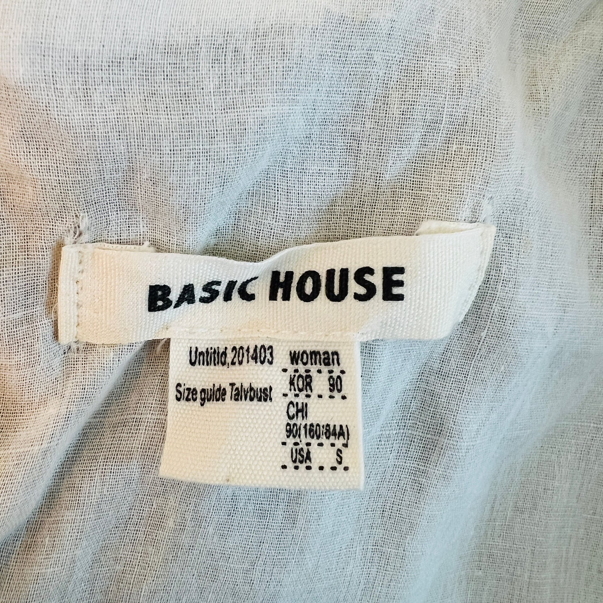 Basic House Sage Green Cotton Blend Midi Dress – Size S (Adjustable Waist) 3