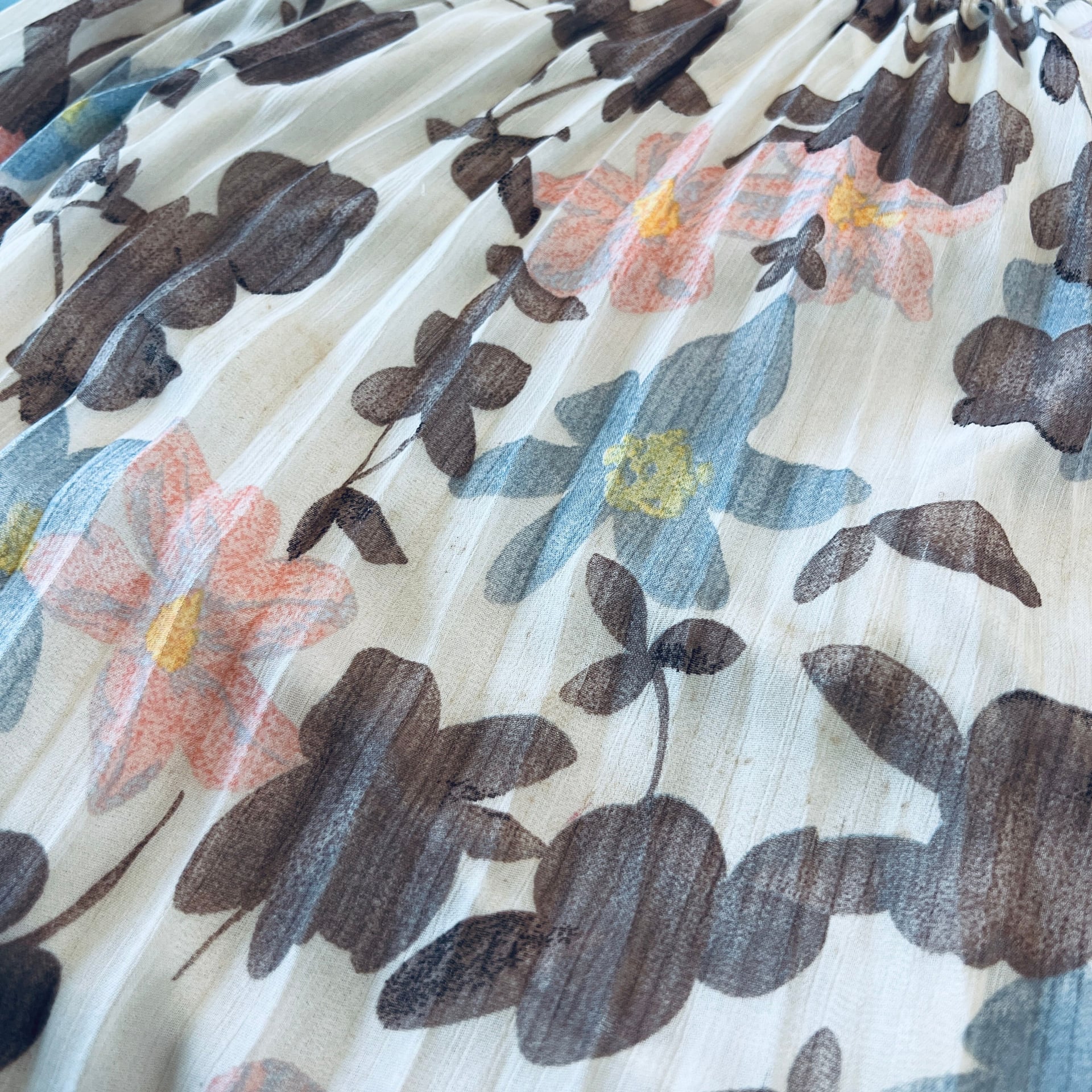 La Chapelle Sport Floral Pleated Maxi Dress - Size S 7