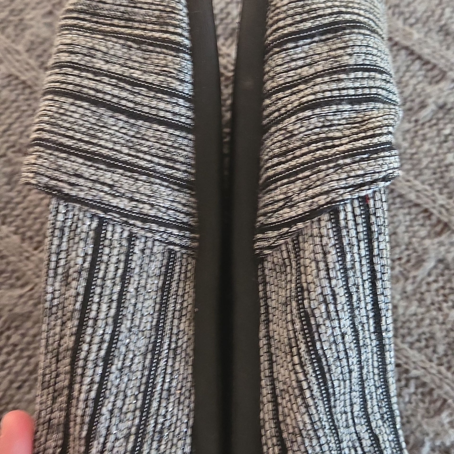 TOMS - Women's Alpargata shoes - Size 10 - black/silver shiny 10