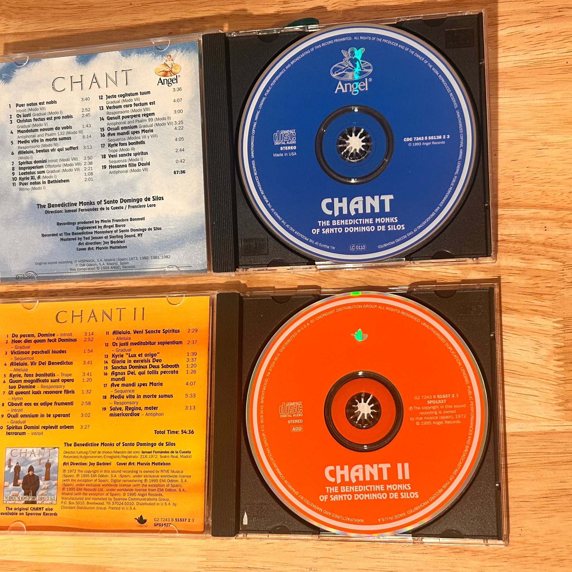 Set of Chant I & Chant II - The Benedictine Monks of Santo Domingo de Silos CDs 5