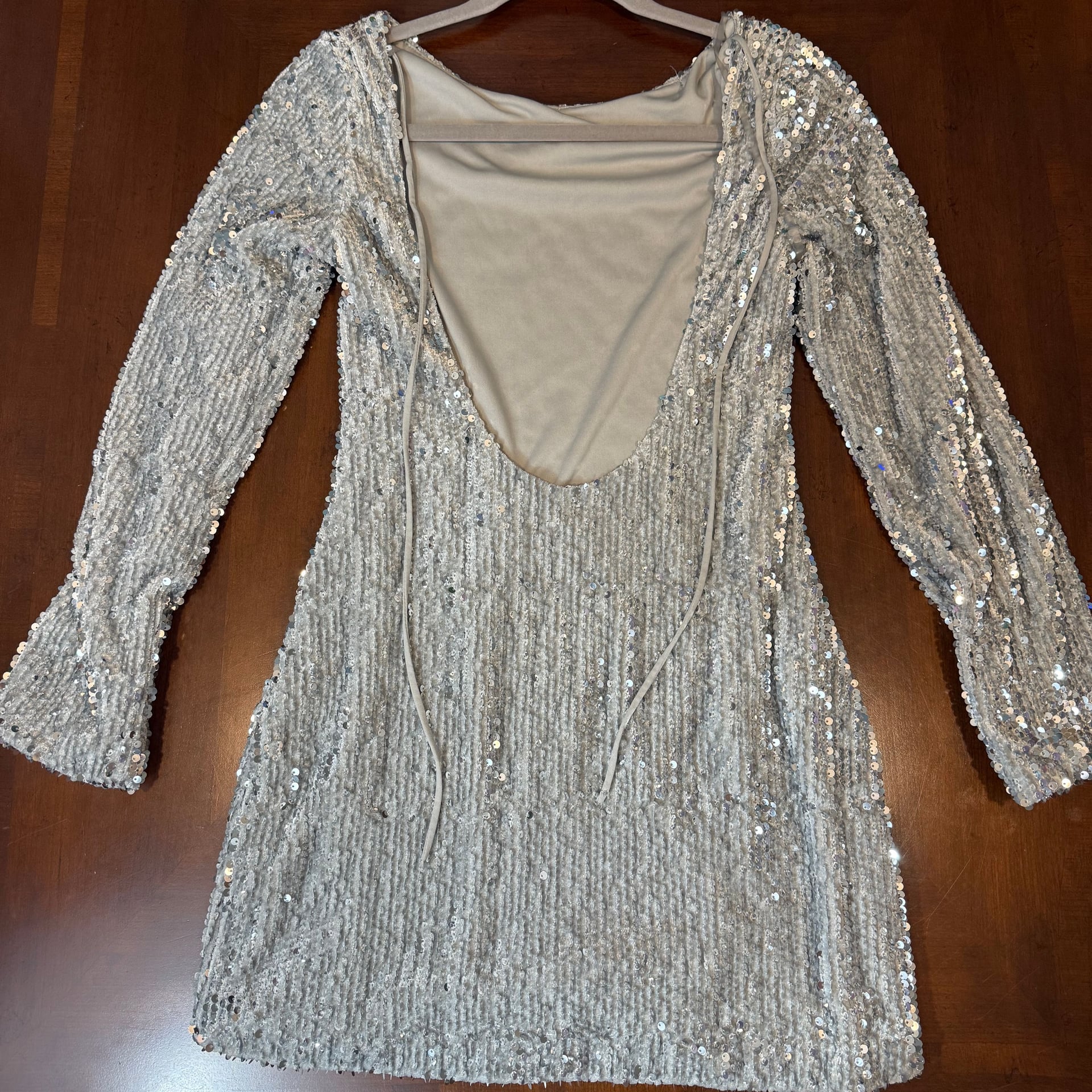 Windsor Long Sleeve Sequin Mini Dress 3