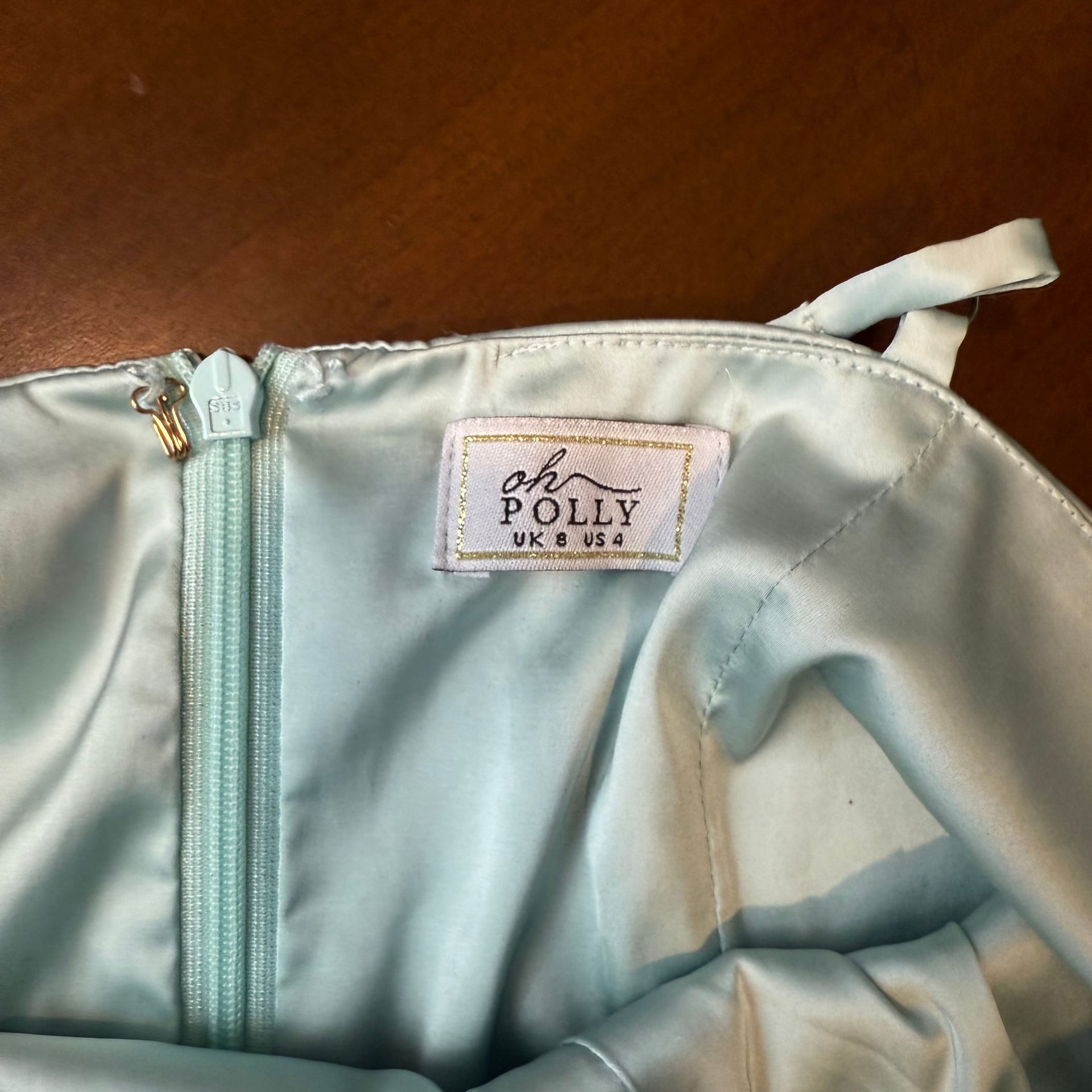 Oh Polly Ruched Seafoam Blue Mini Bodycon Dress 1