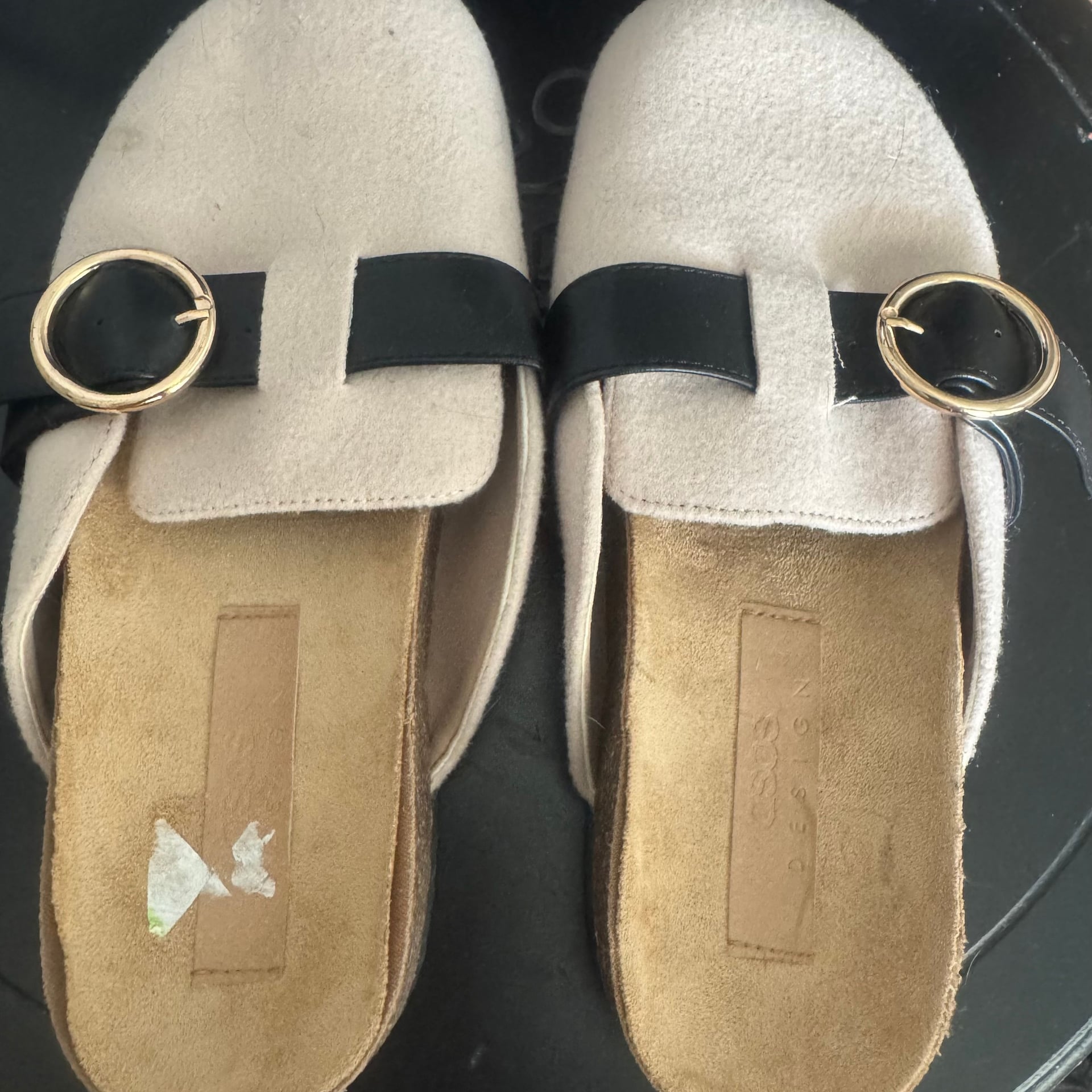ASOS mule clogs in cream Size 8 1