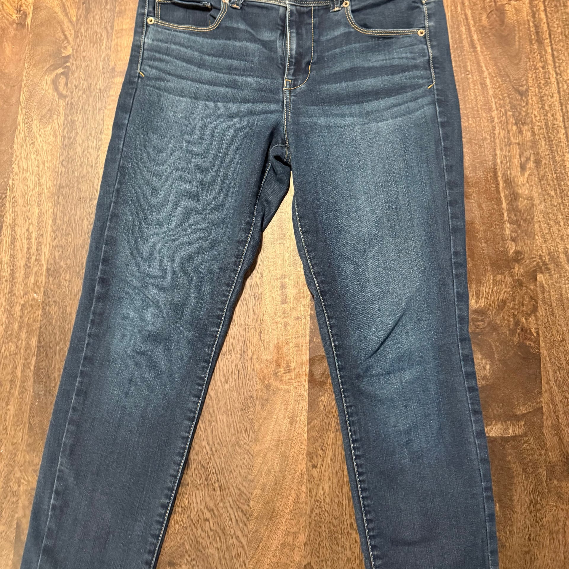 American Eagle Outfitters Women's Dark Wash Artist Crop Jeans Size 10 3