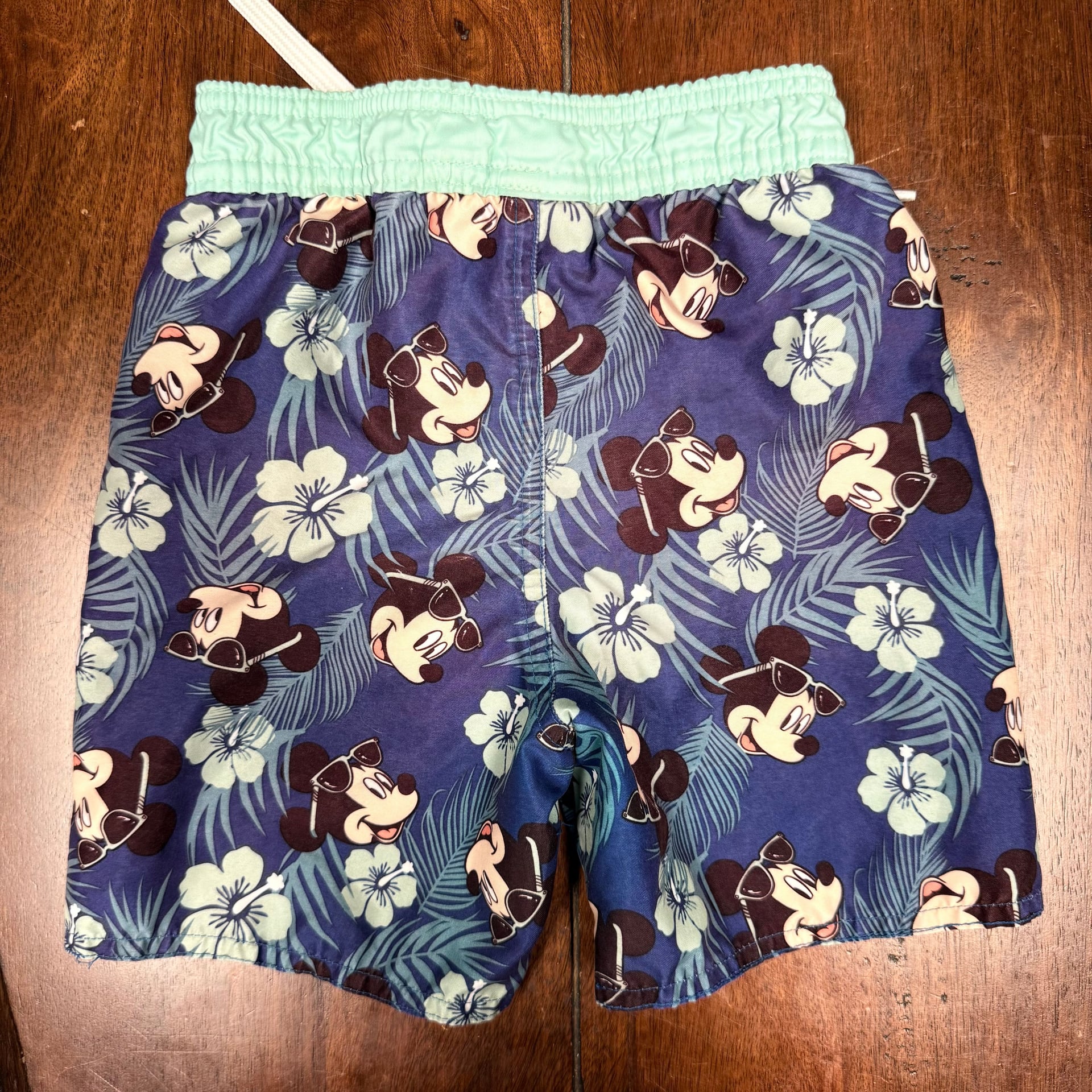 Disney Mickey Mouse Old Navy Collectabilities Swim Shorts 2T Blue Hawaiian 2
