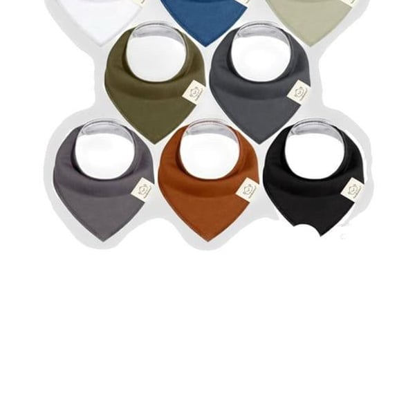 KeaBabies 8-Pack Organic Baby Bandana Drool Bibs