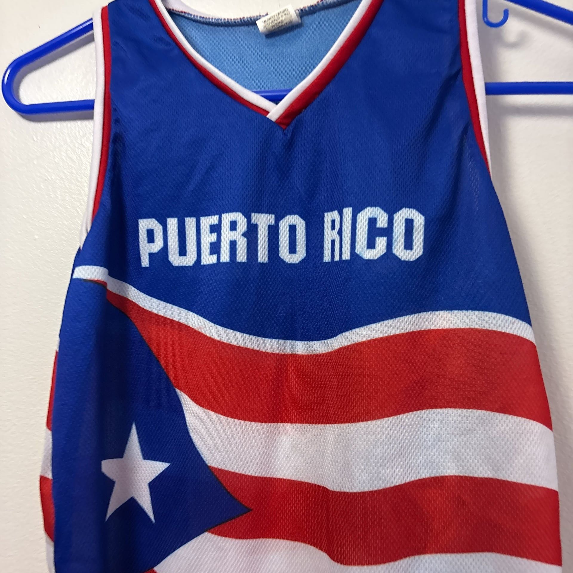 Puerto Rico Flag Tank Top Souvenirs, Adult Sizes, Flag on Both Sides K14/16 3