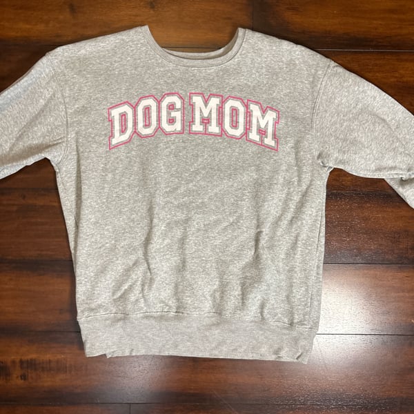 Dog Mom Floral Pink Sweatshirt