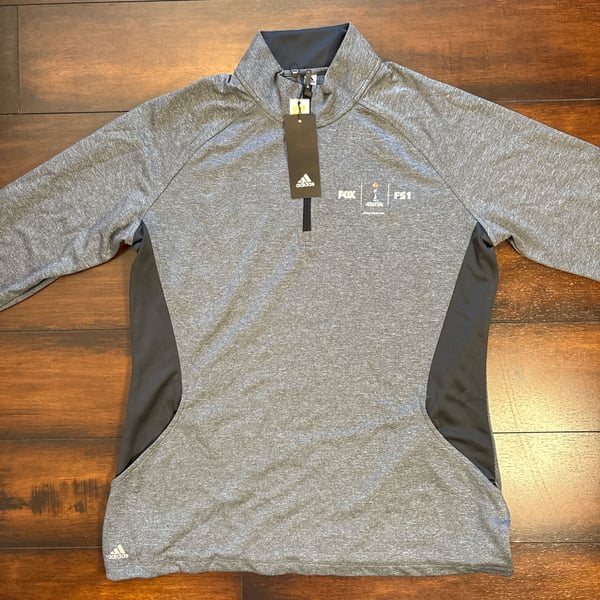 Adidas 2019 France World Cup 1/4 Zip Pullover Long Sleeve Gray WOMENS 
