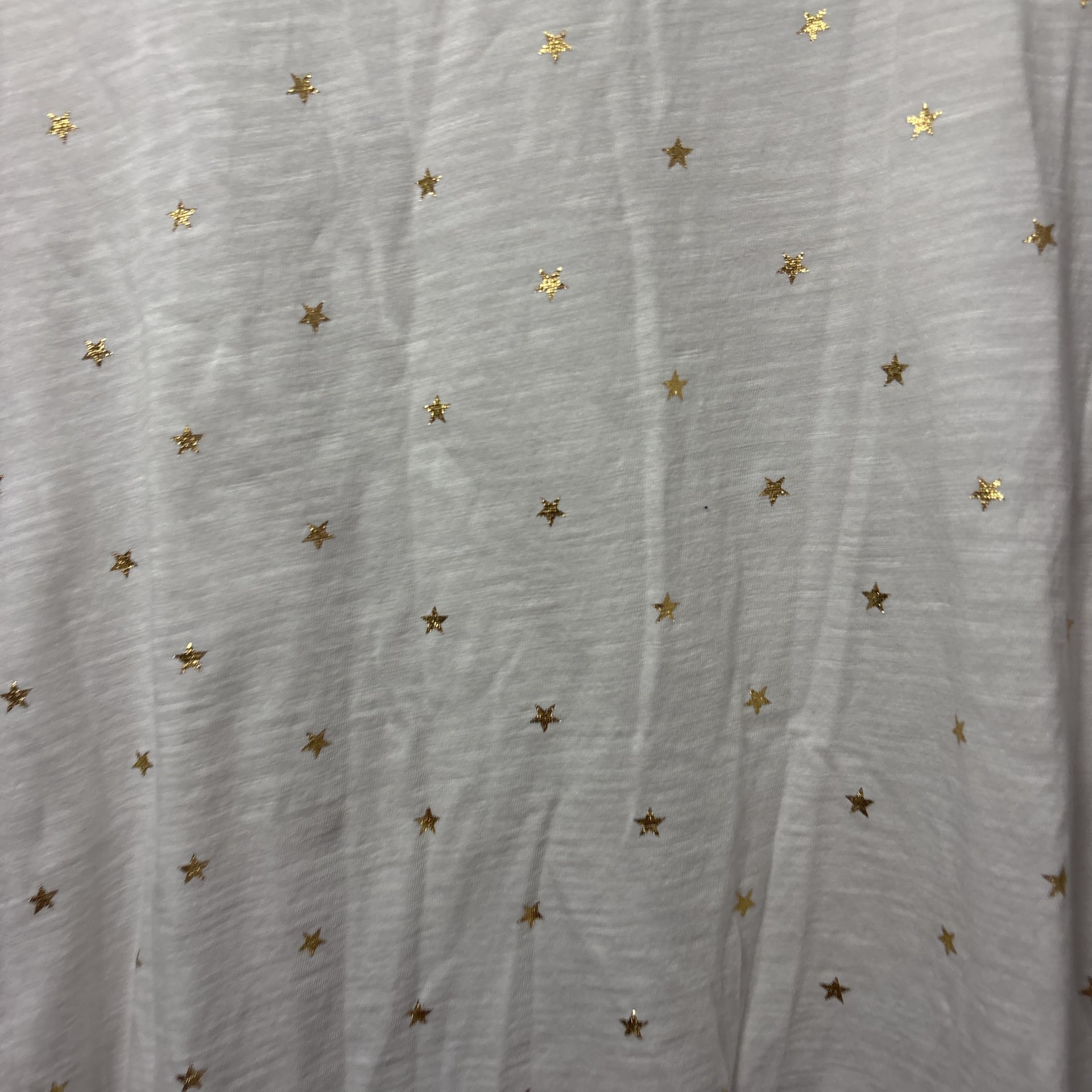 Banana Republic White & Gold Metallic Polka Dot Long Sleeve Top 5