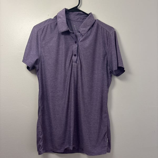 Eddie Bauer Polo Shirt in Heathered Purple, Size M