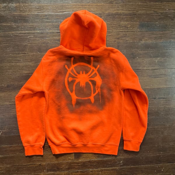 Marvel Spider-Man Spiderverse Miles Symbol Tag Pullover Hoodie
