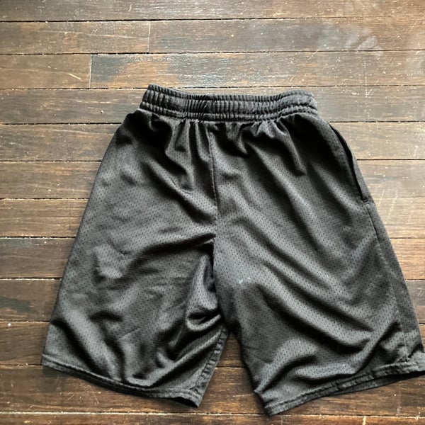 Black Mesh Basketball Shorts Athletic Gym Running