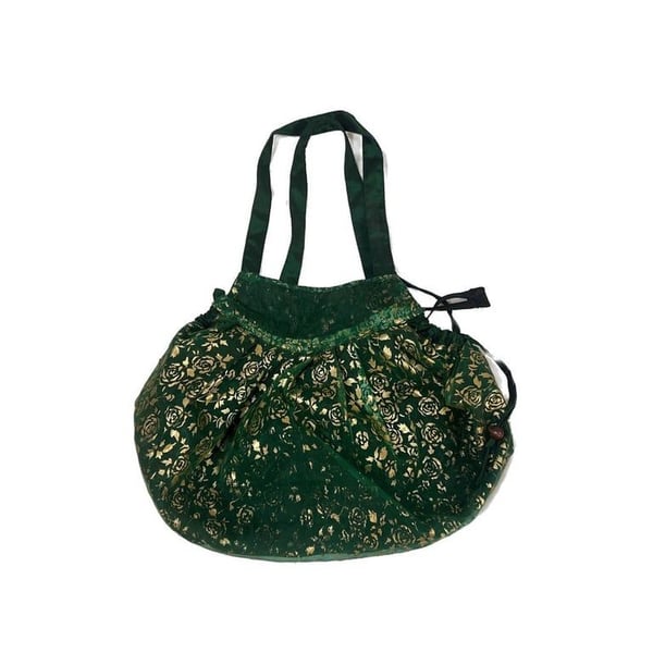 Emerald Green Embroidered Potli Bag