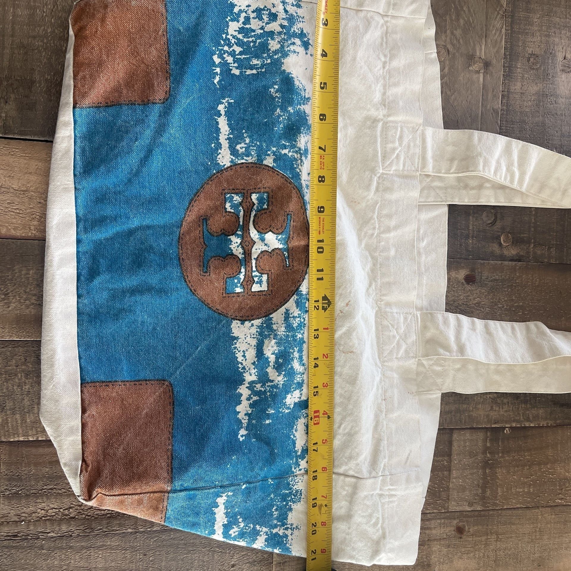 Tory Burch Canvas Shopper Tote Bag 2