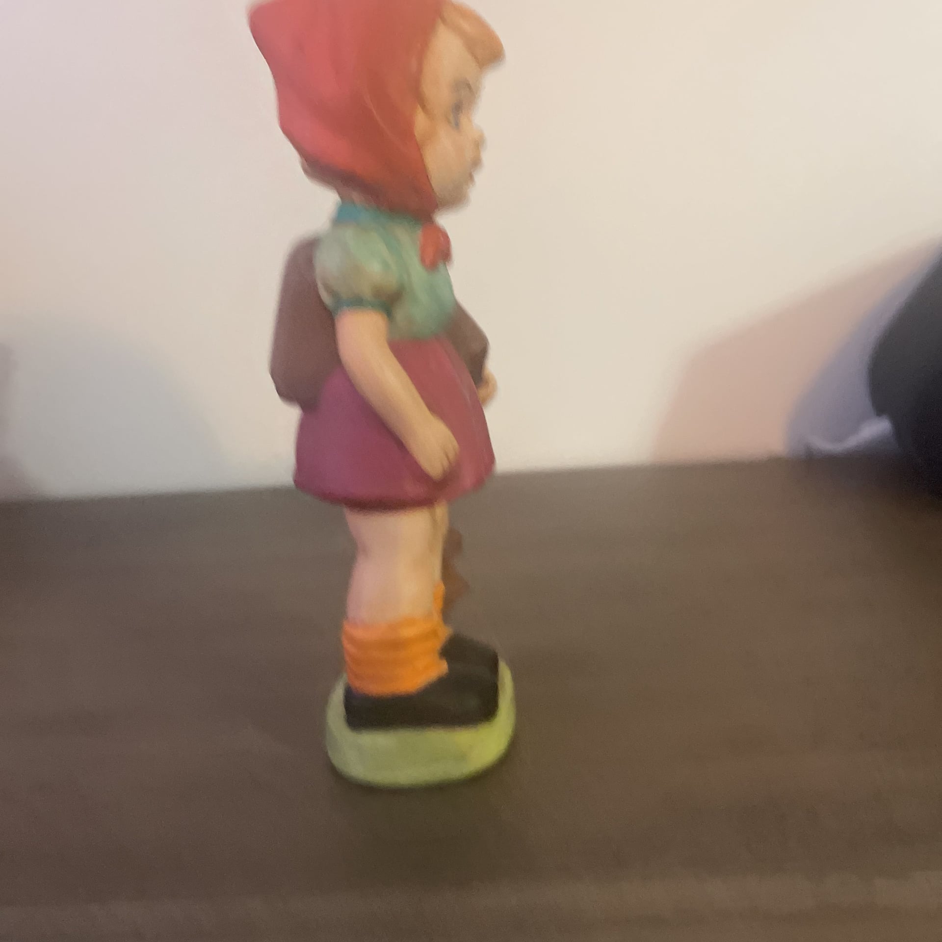 Vintage Ceramic School Girl with Books and Puppy Figurine 4