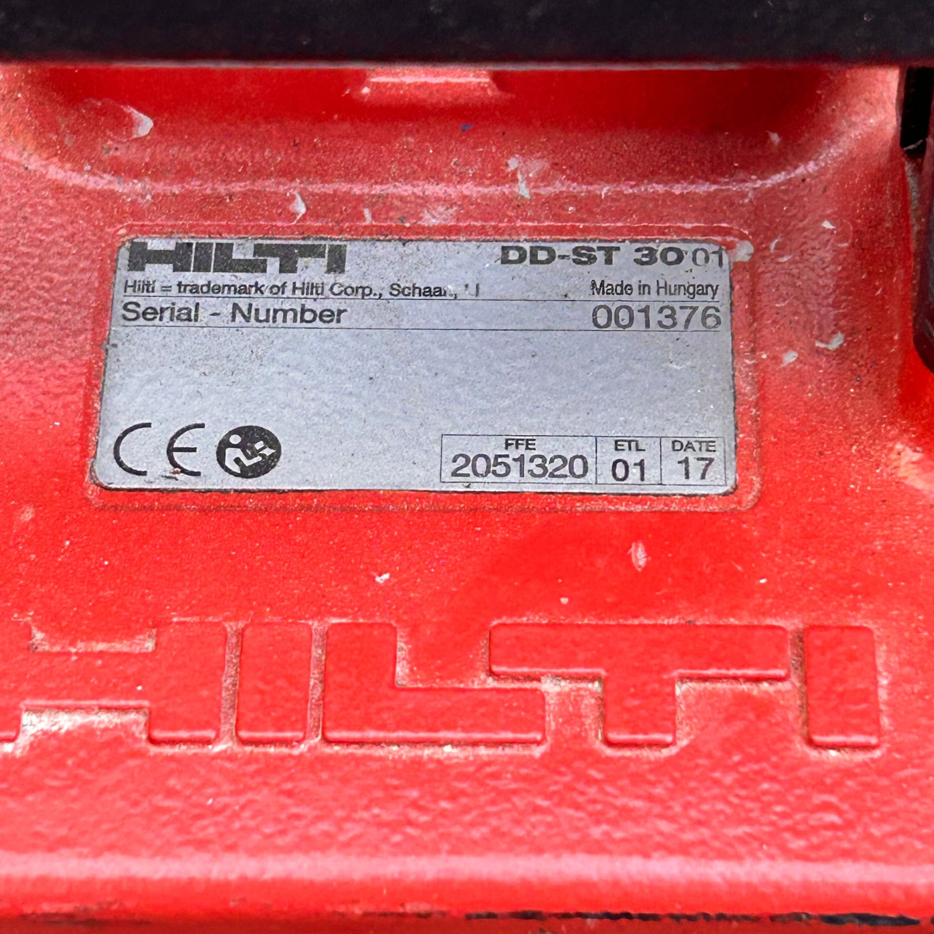 Hilti DD-ST 30 Core Drill Stand w/ Base – Complete Unit – Rare – Pre-Owned
6