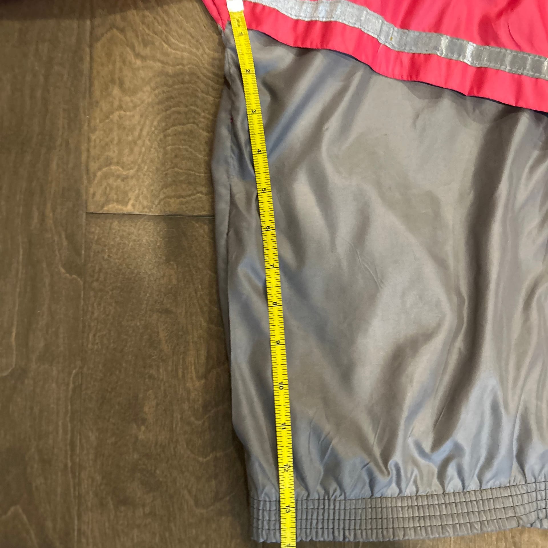 Vintage New Balance Windbreaker Jacket Pink Gray S Reflective Stripe Full Zip 3