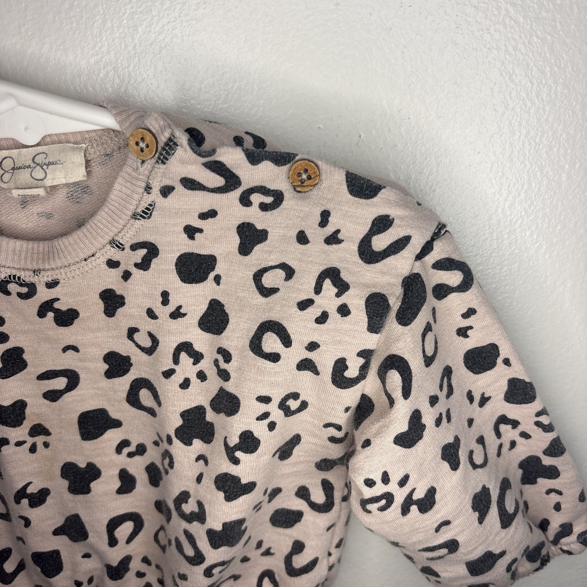 Jessica Simpson Leopard Print Cropped Sweatshirt 3