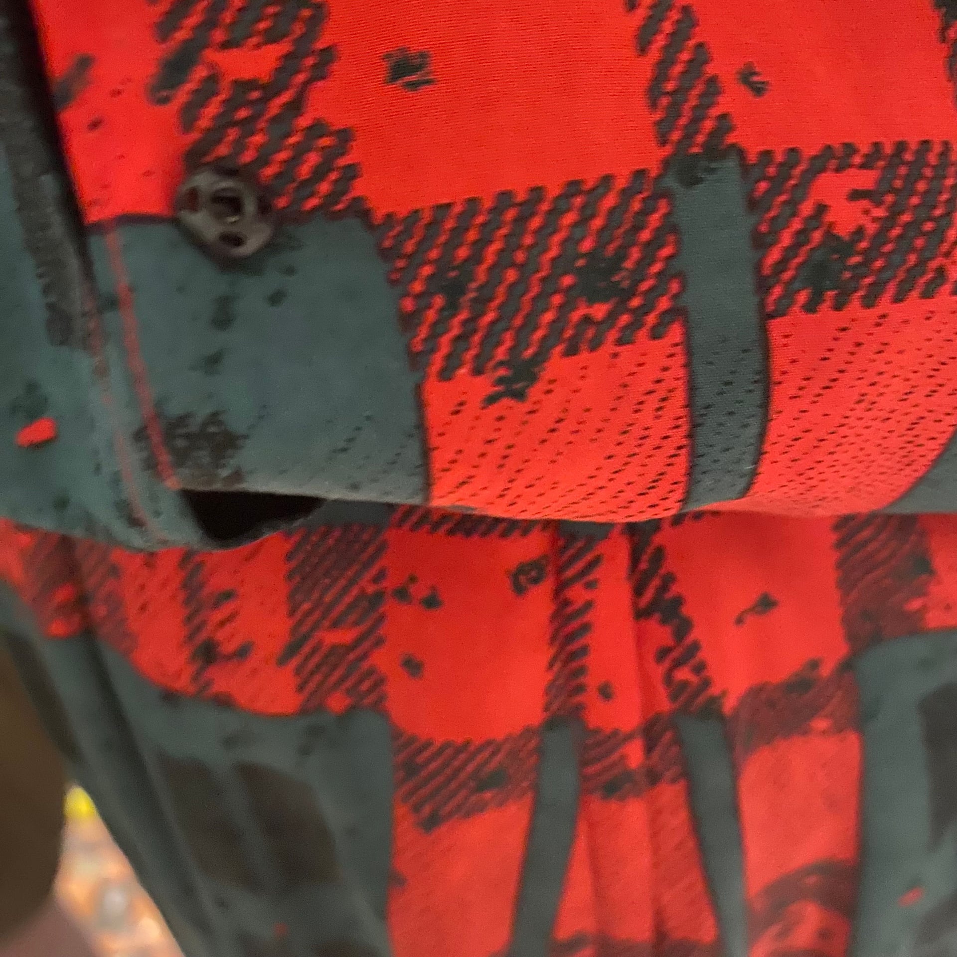 Vintage 1980s Albert Nipon Red Green & Black Plaid Drop Waist Silk Dress 5