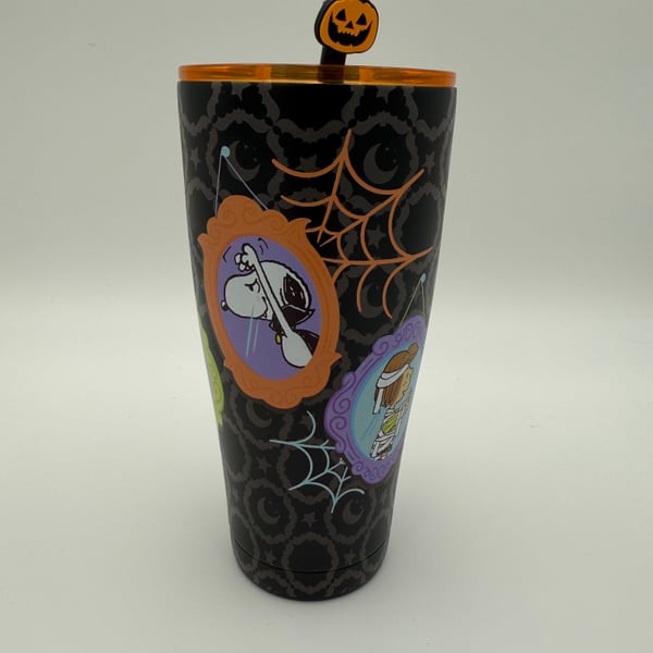Peanuts Snoopy and Woodstock Halloween Drinking Glass