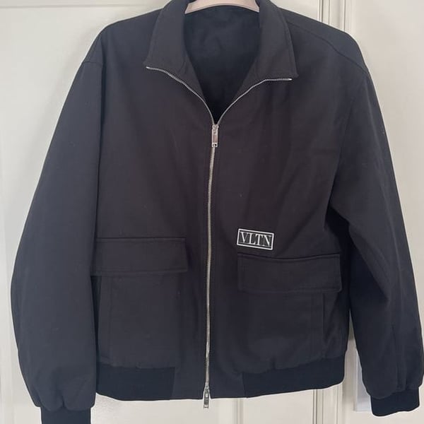 Valentino Logo Bomber Jacket Size US 40