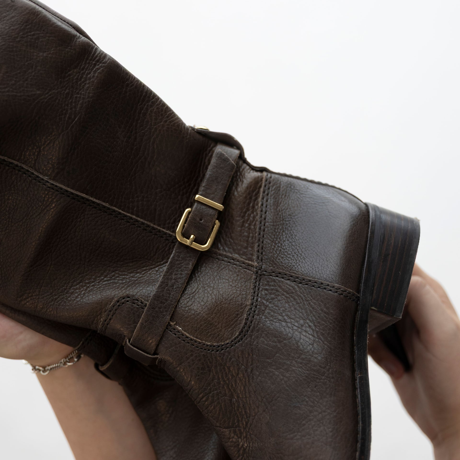 Antonio Melani Brown Leather Tall Riding Boots 5