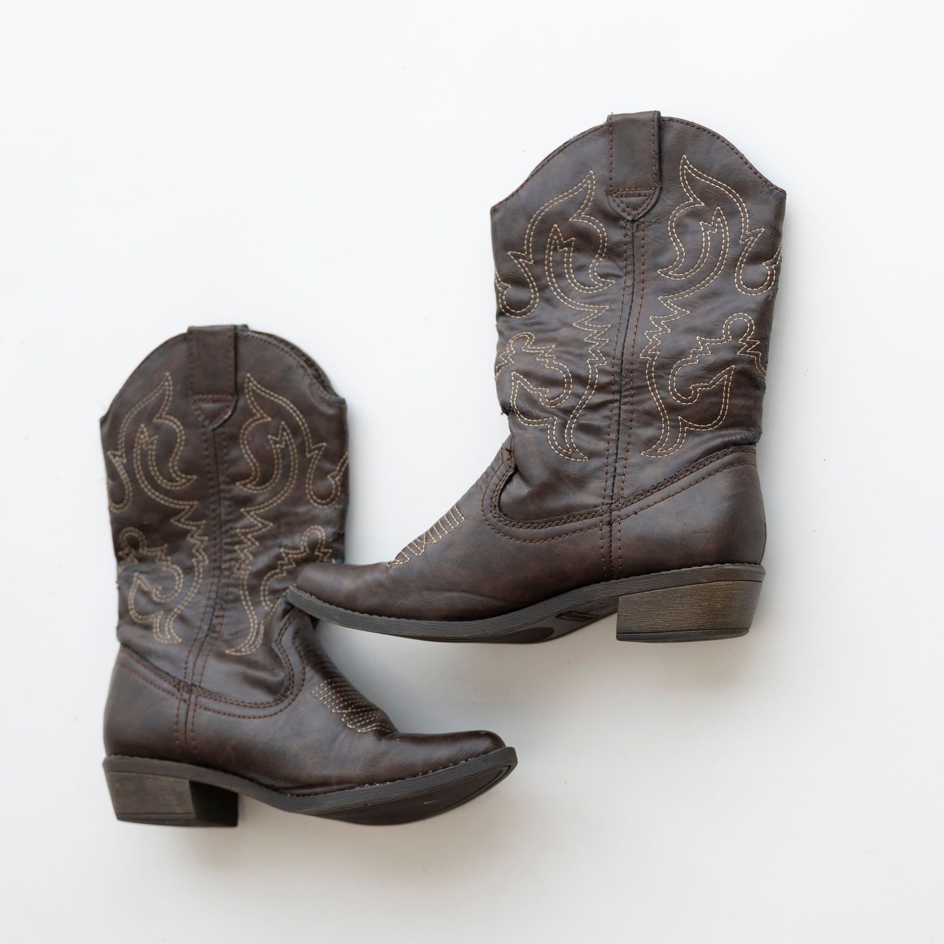 Description: Brown Rampage boots with mid-calf... 2