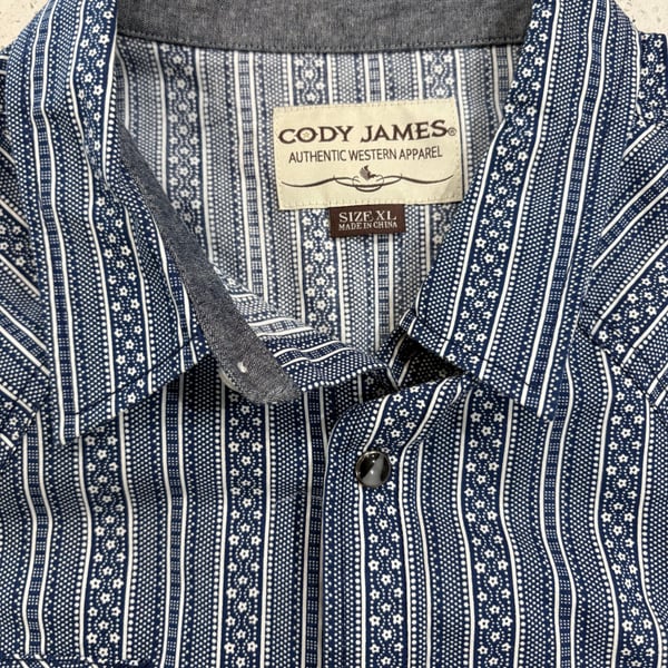 Cody James Long Sleeve Western Shirt with Pearl Snaps