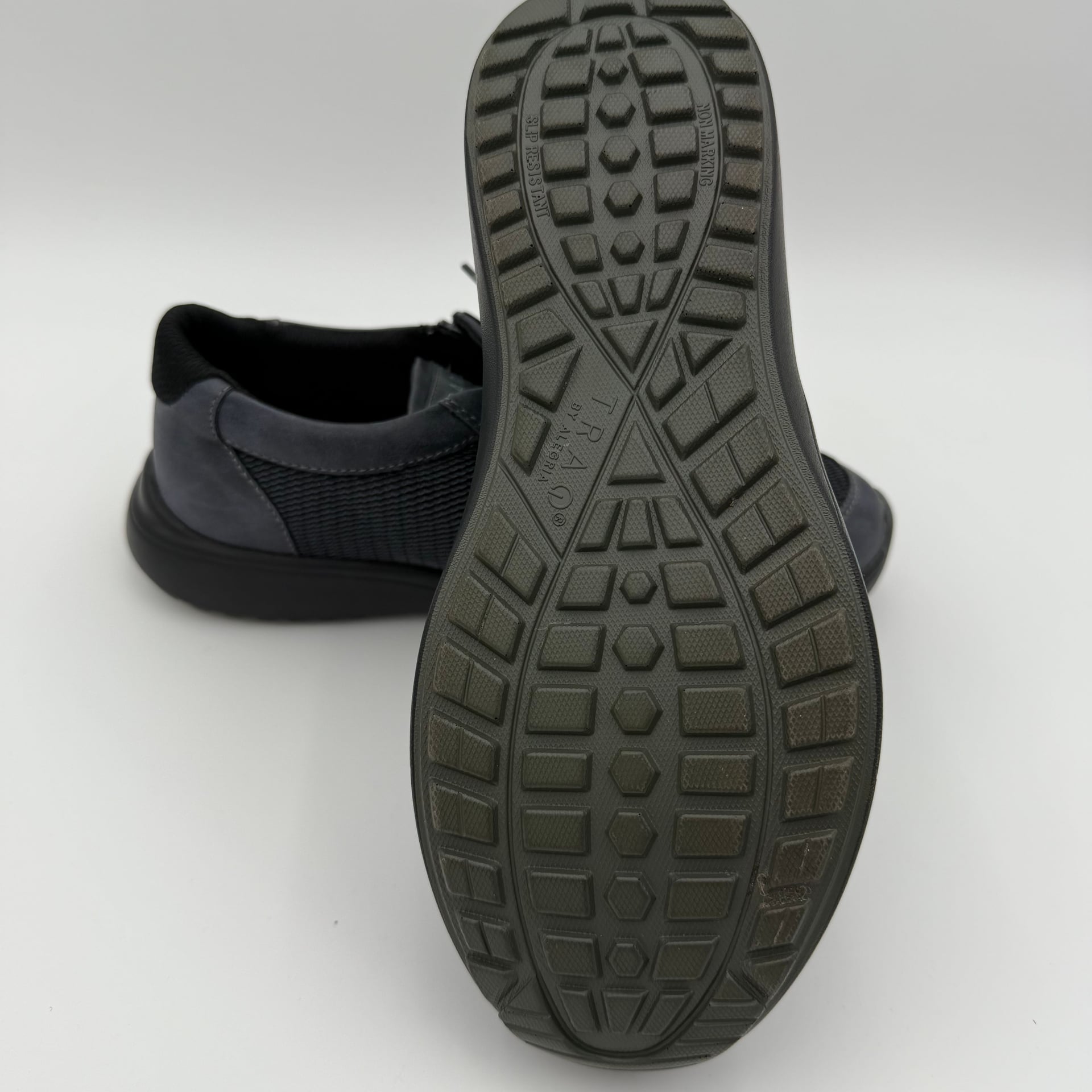 Waldläufer M-Iris Black Nubuck Stretch Lace/Zip Combination Shoes 5