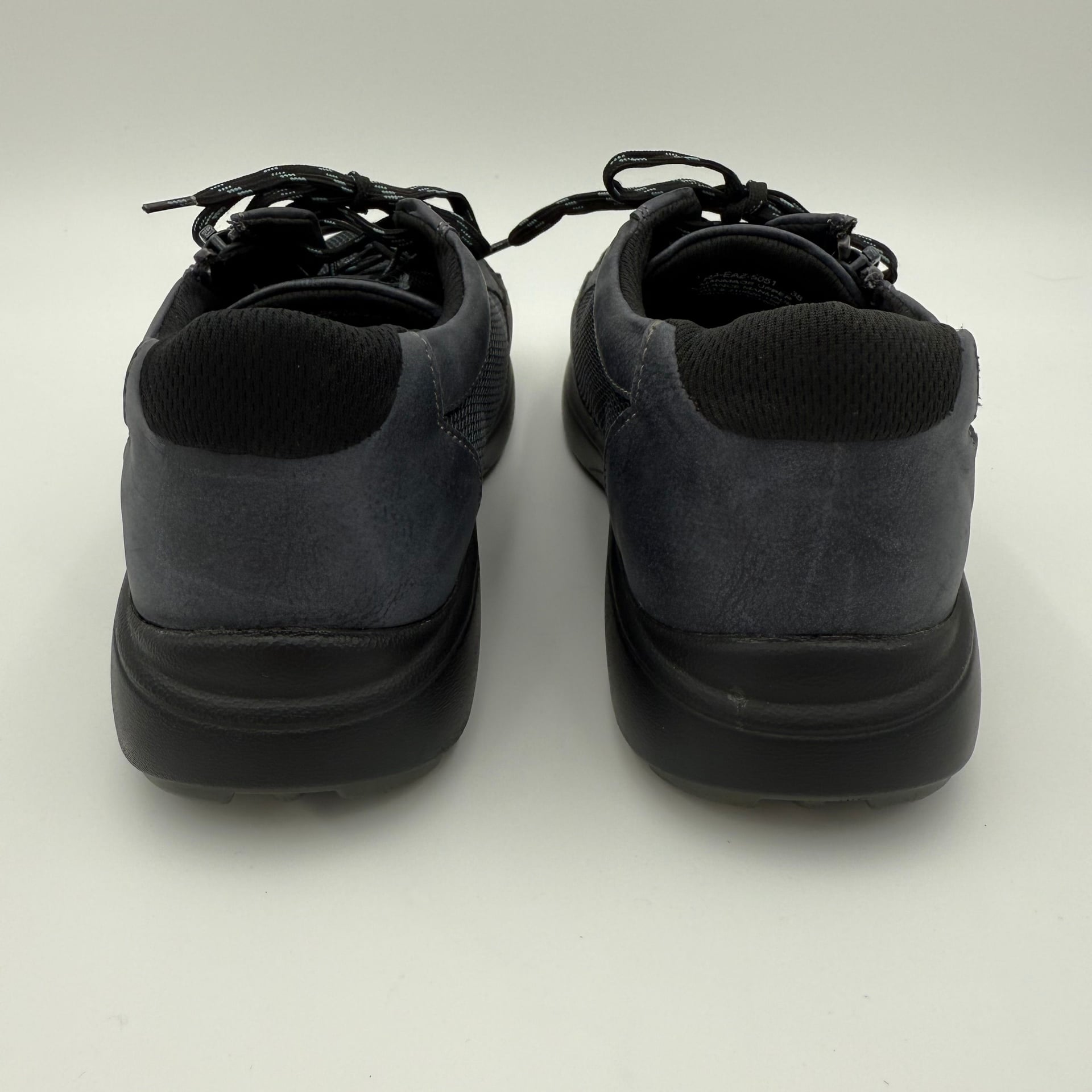 Waldläufer M-Iris Black Nubuck Stretch Lace/Zip Combination Shoes 4