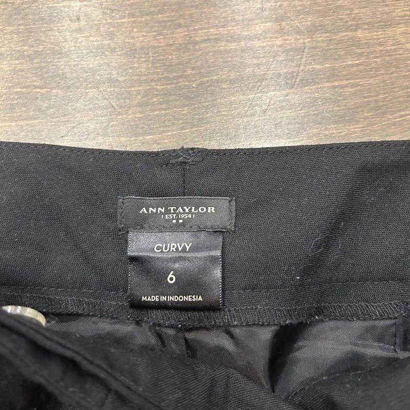 Ann Taylor Women's Lindsay Trousers Black Size 10 5
