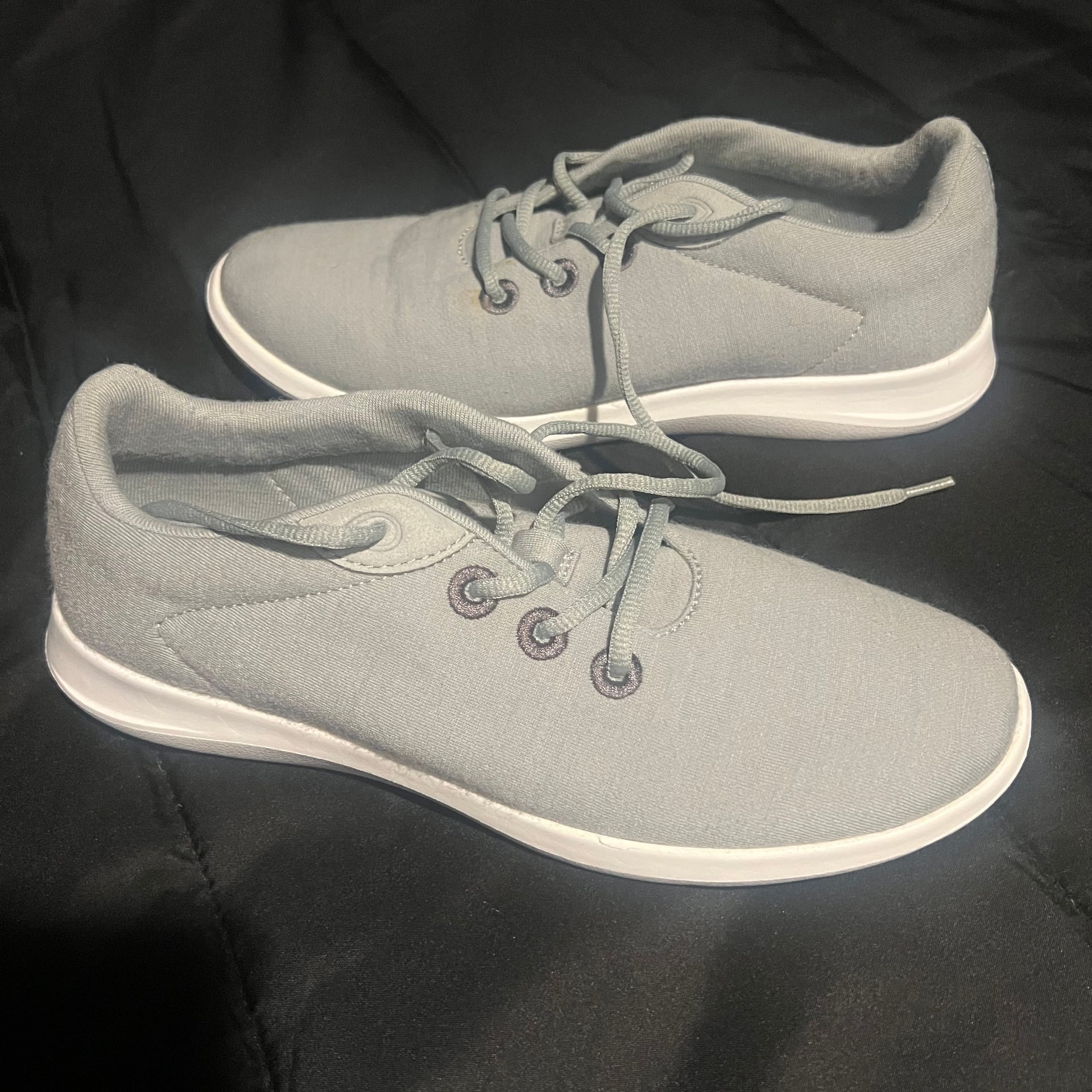 Merinos Women's Lace-Ups - Australian Merino Wool Shoes - Stone Grey, Size 9 8