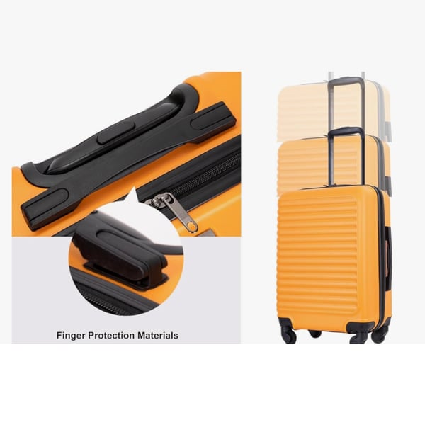 InUSA Pilot Lightweight Hard Side Spinner 3-Piece Set (20 in., 24 in., 28 in.) IUPILSML-MUS