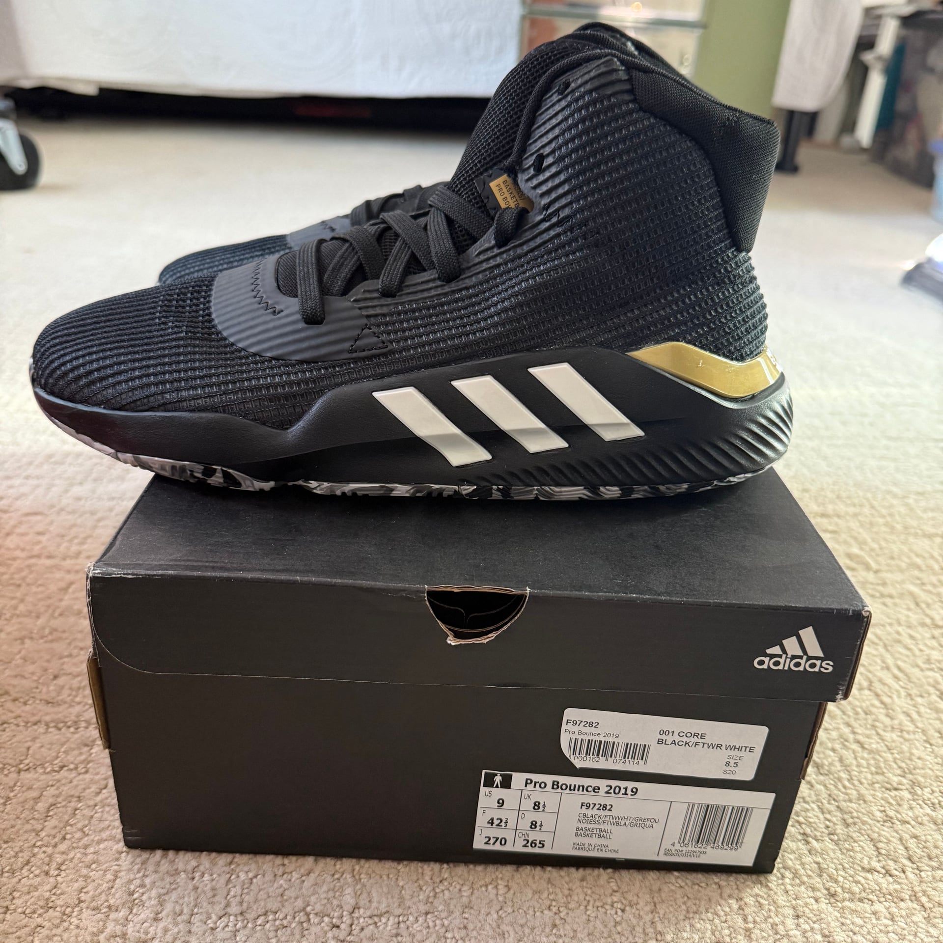 Adidas Pro Bounce 2019 Basketball Shoes 1