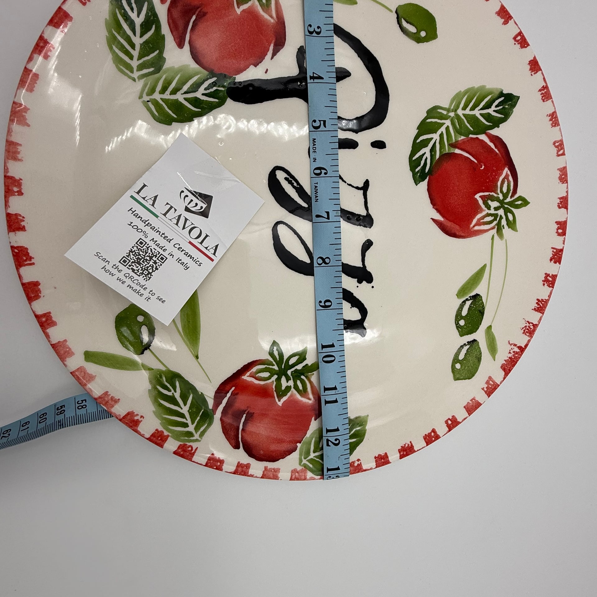 Pier 1 Imports Pomodoro Hand Painted Pasta Serving Bowl 4
