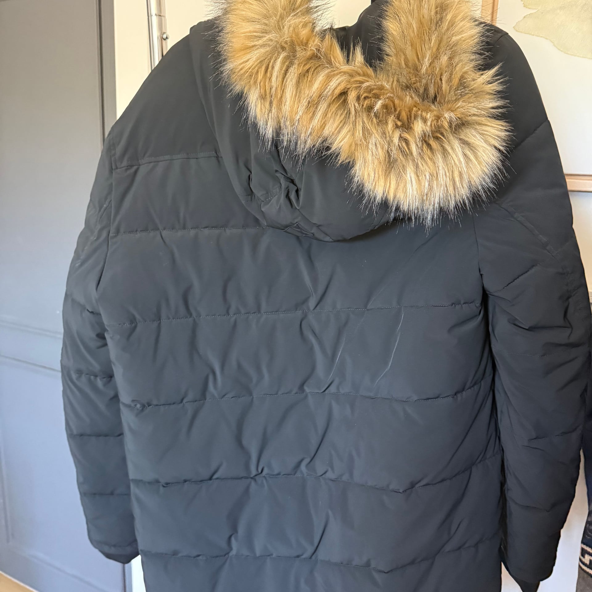 Express Black Hooded Parka 2