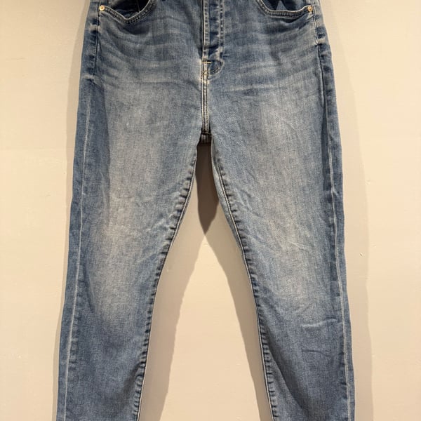 7 For All Mankind “Josefina” High Waist Jeans – Light Wash