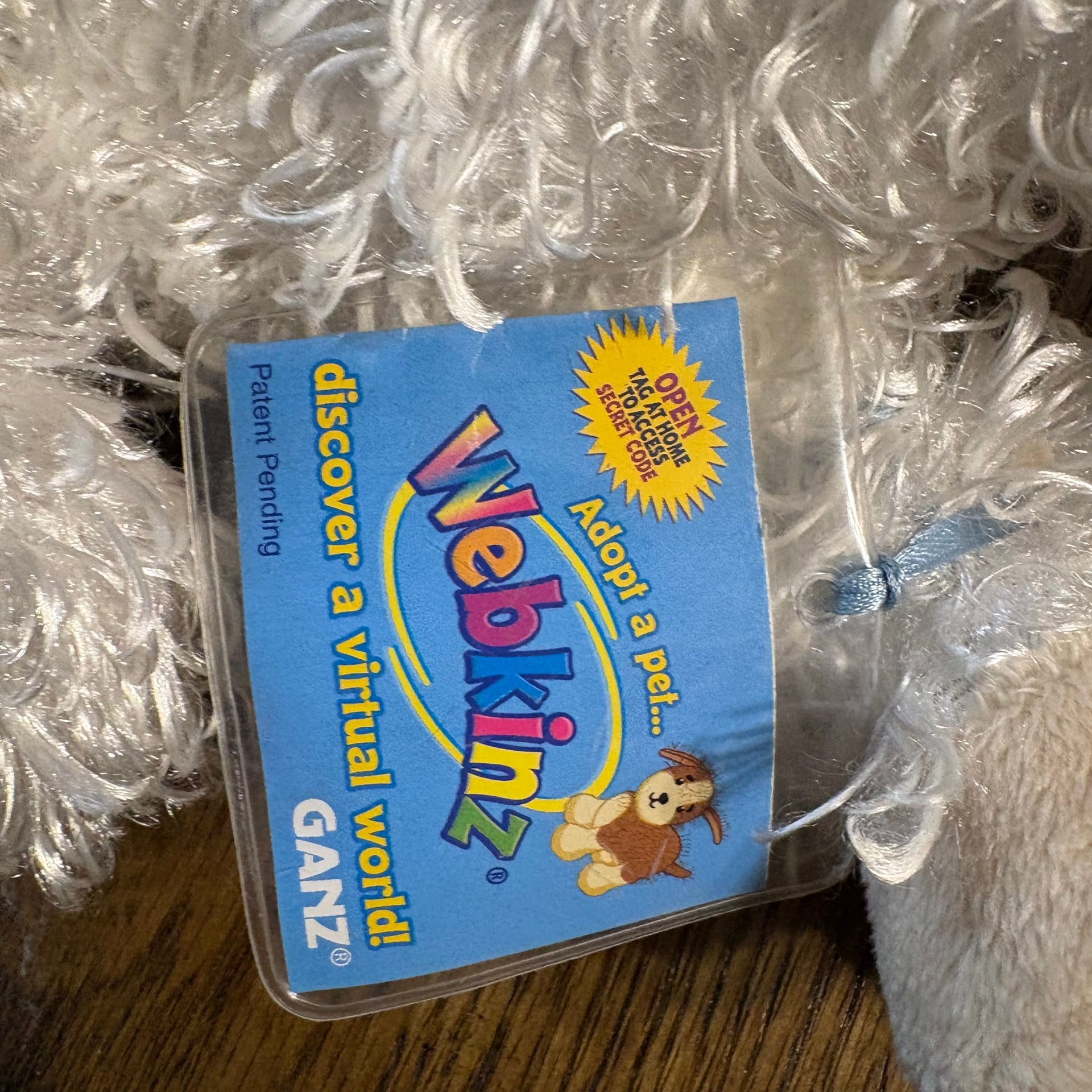 Webkinz White Lamb Plush Stuffed Animal HM201 with Code 4