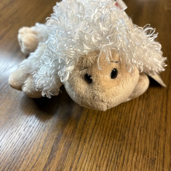 Webkinz White Lamb Plush Stuffed Animal HM201 with Code