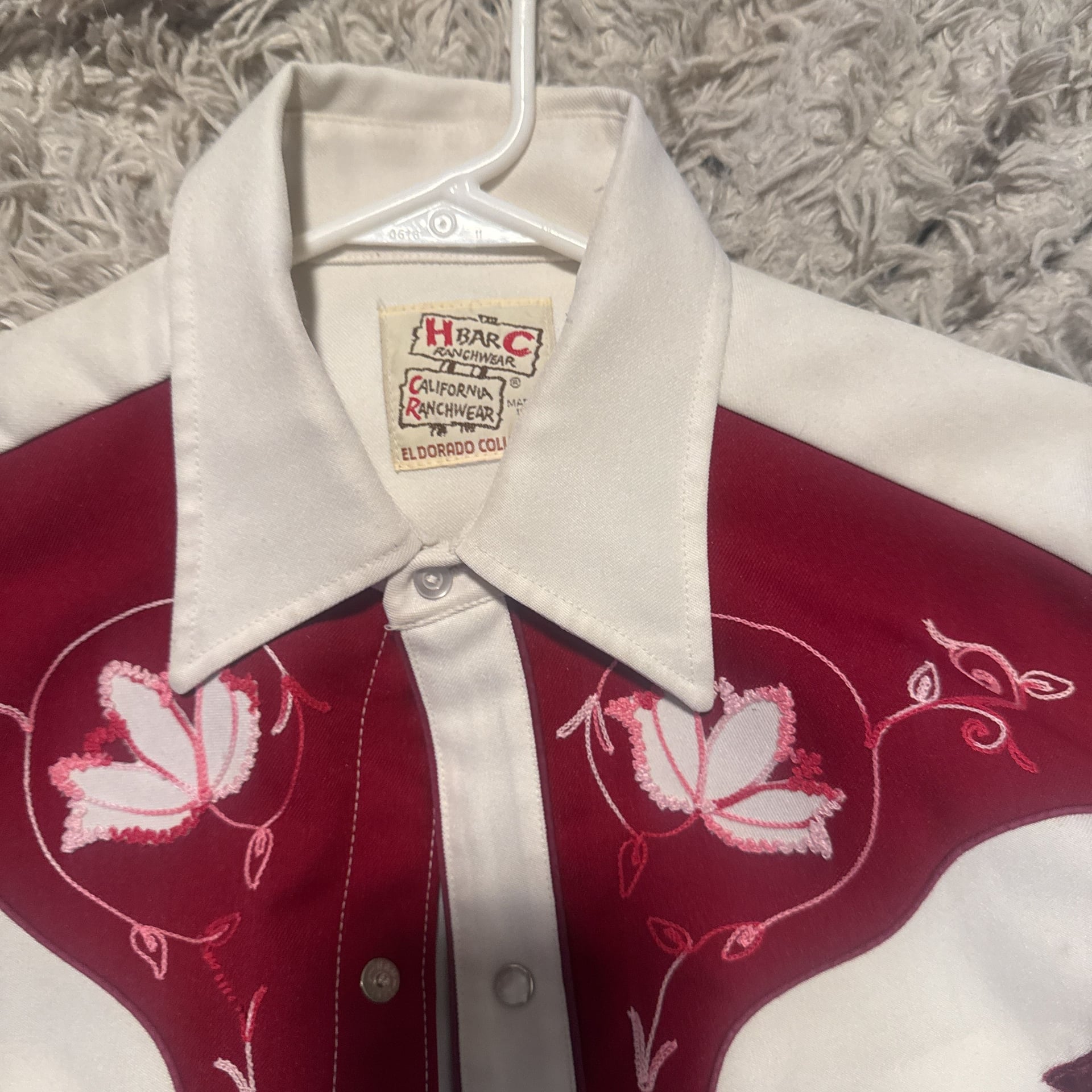 Vintage H Bar C Embroidered Western Shirt 3