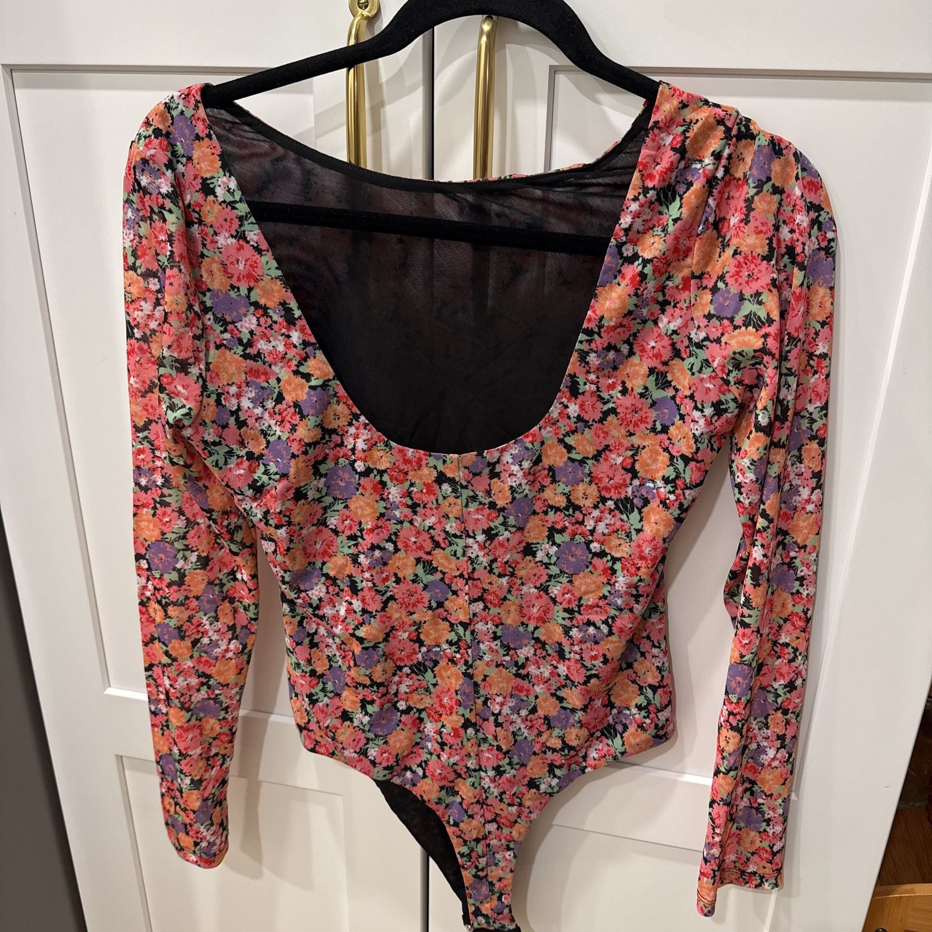Wayf Floral Long Sleeve Bodysuit 2