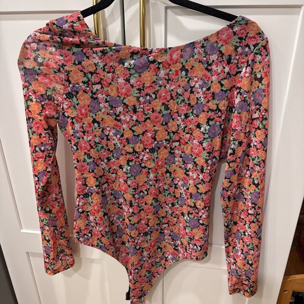 Wayf Floral Long Sleeve Bodysuit