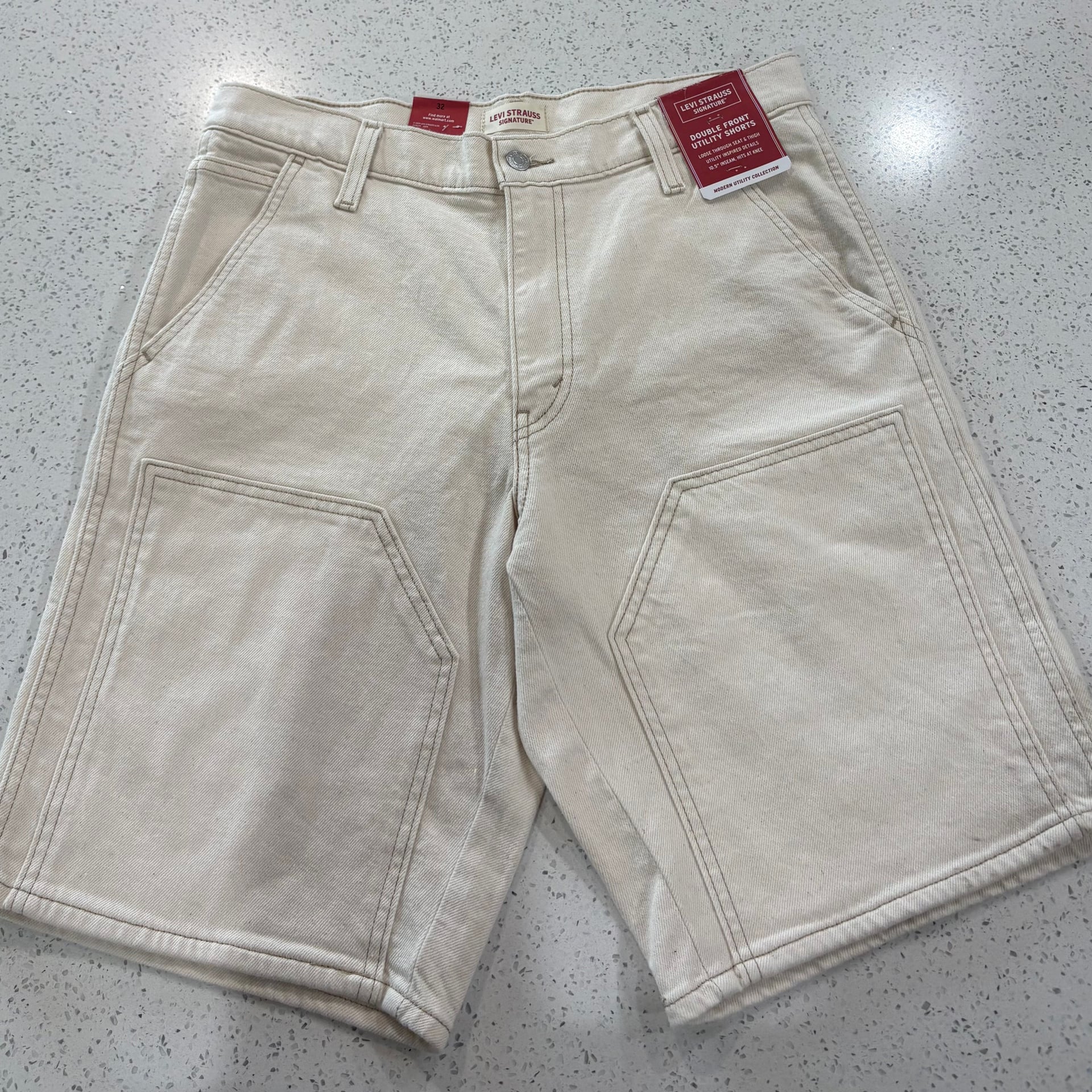 Levi Strauss Signature Men's Double Knee Utility Shorts 3