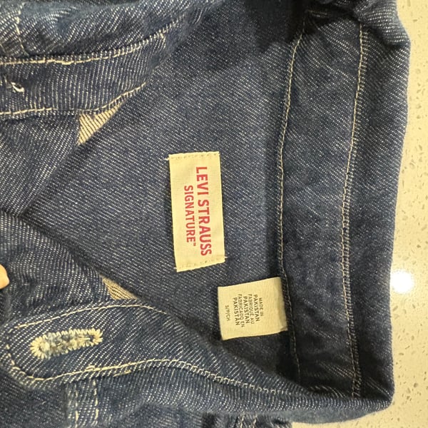 Levi Strauss Utility Shirt Jacket Mens Blue Denim 
