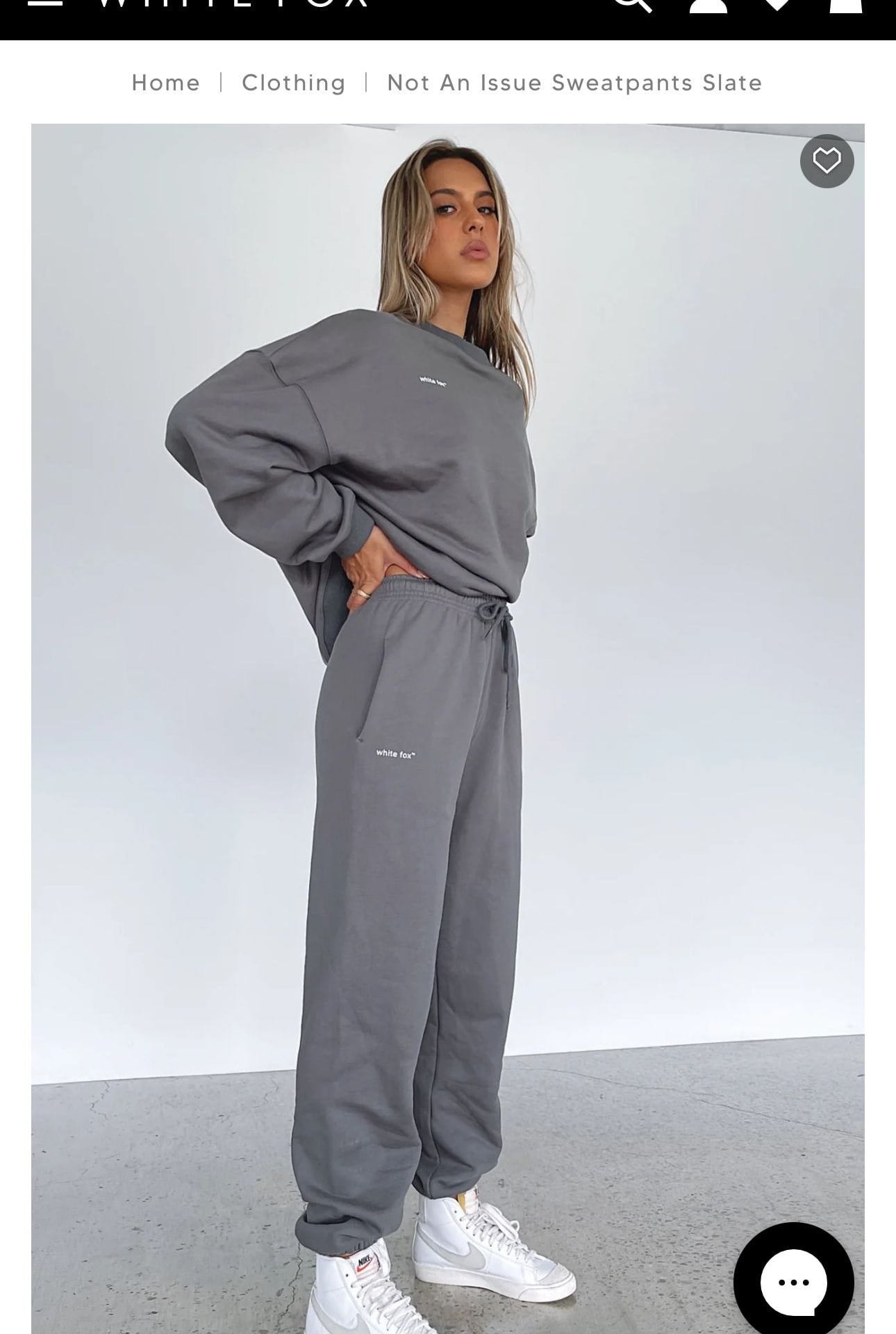 White Fox Boutique Not An Issue Black Sweatpants 4