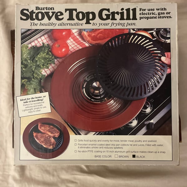 Vintage Burton Stove Top Grill - Nokomis Bookstore & Gift Shop,