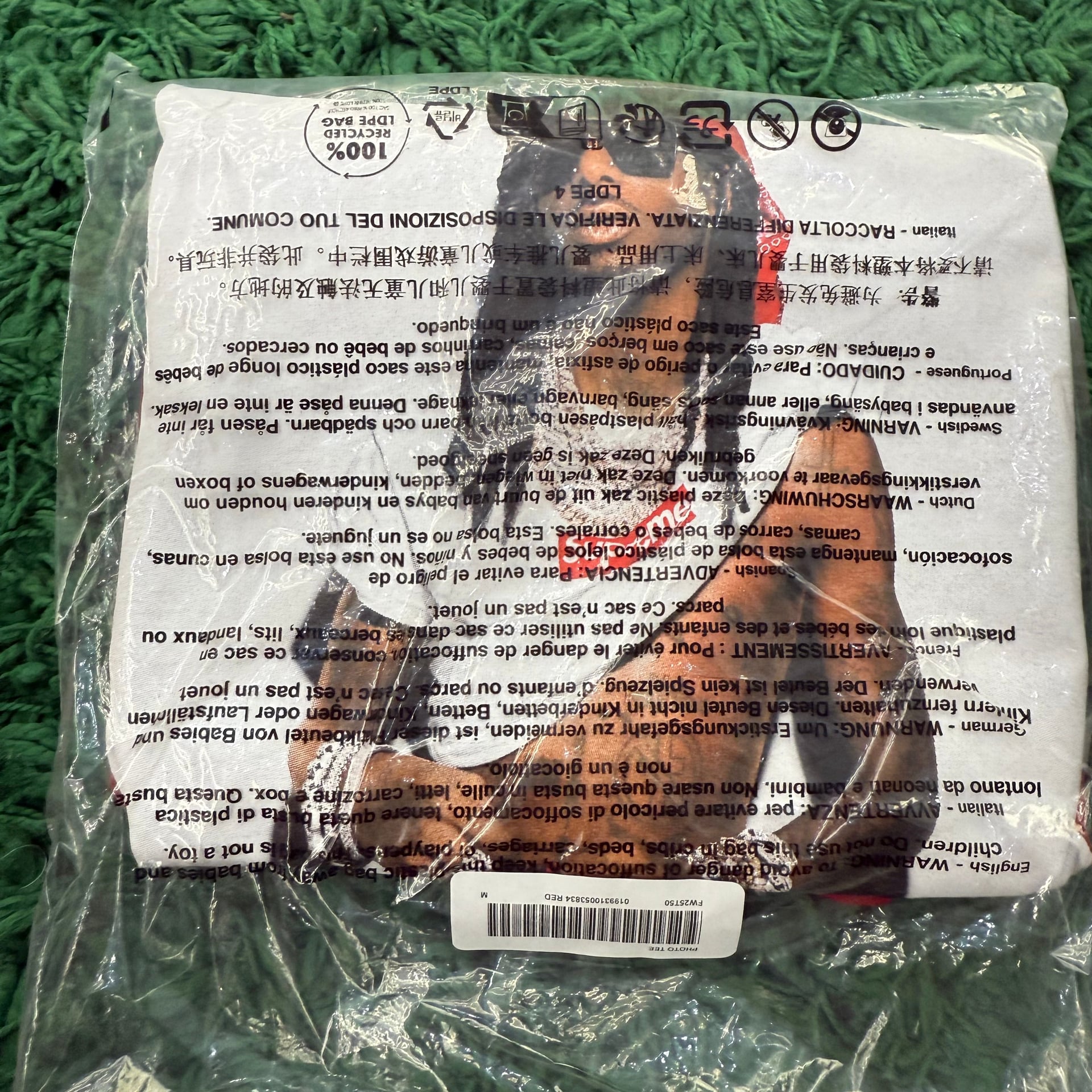 Supreme Playboi Carti Tee 'Red' 1