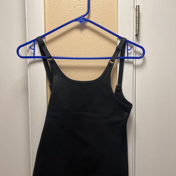 Black Zippered Waist Trainer Corset with Adjustable Straps