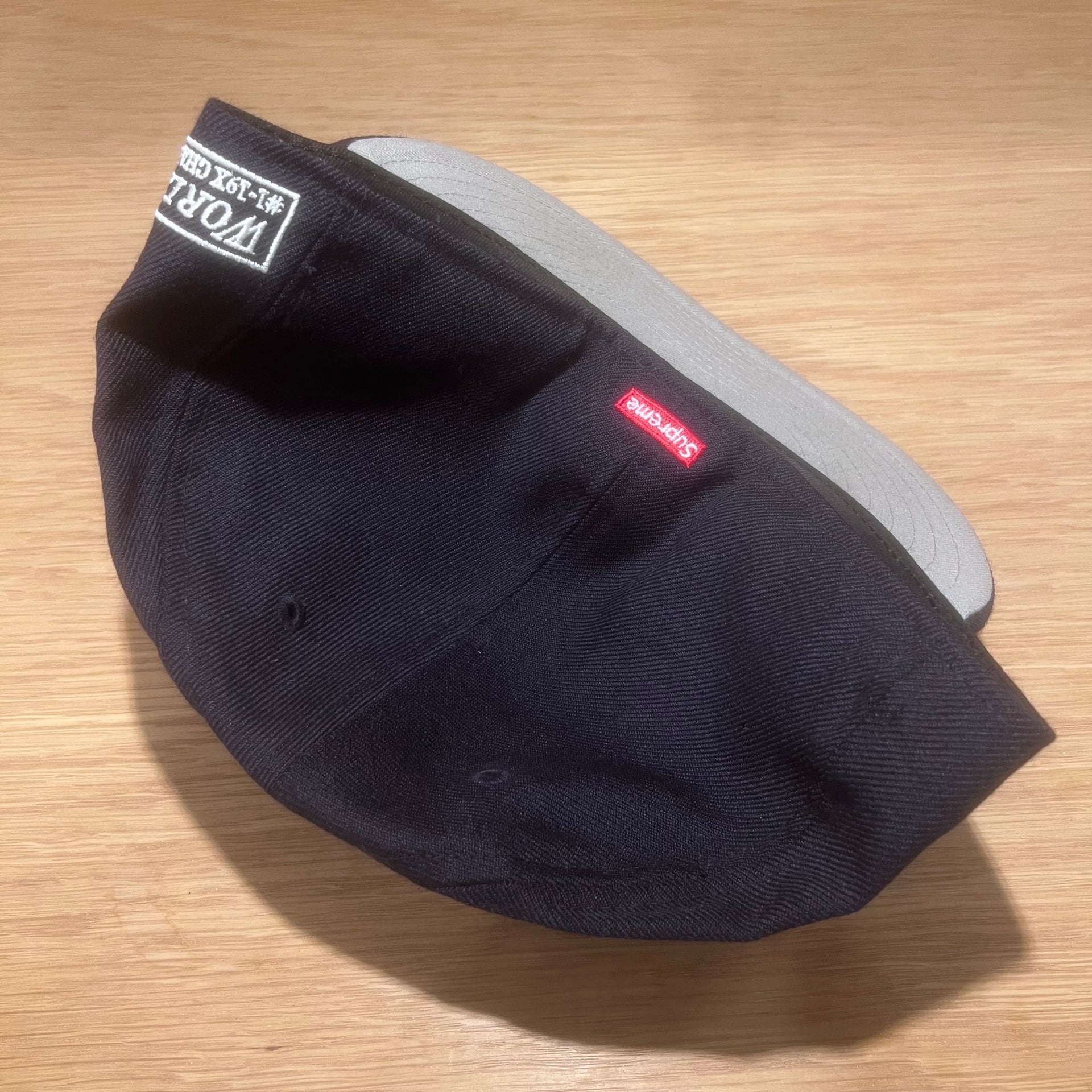 Supreme SS12 SNY Logo Champions New Era Fitted Hat 7 1/2 5